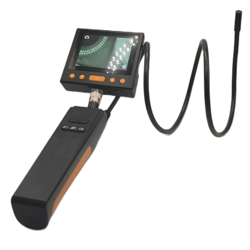 video endoscope camera with 1920*1080/1280*720 pixels,detachable screen & coiler and connection to phone or computer